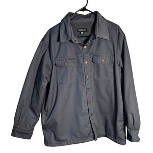 Fourcast Men's Gray Fleece Lined Work Jacket With Soft Inside Fabric Size Large